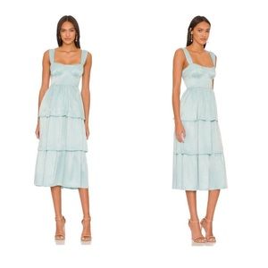 WeWoreWhat NWT light blue corset dress